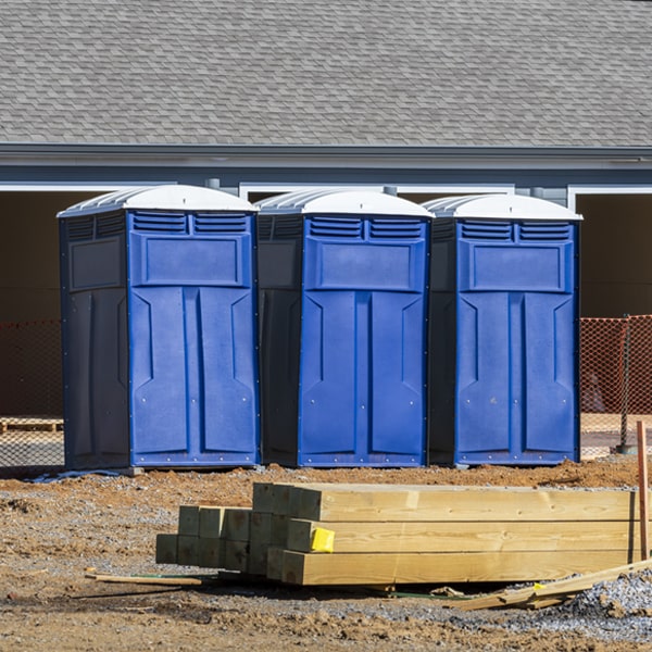 is there a specific order in which to place multiple porta potties in Clinton South Carolina